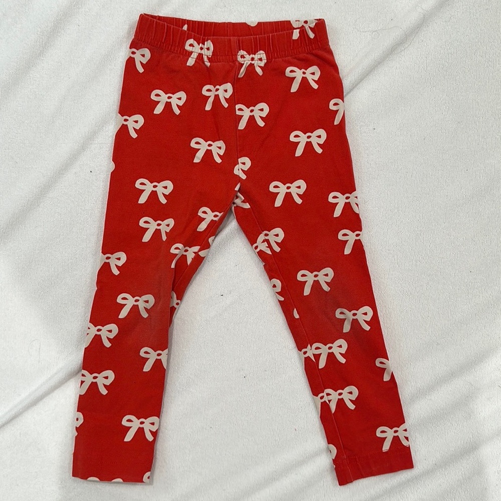 Hanna andersson size 3 bow leggings
